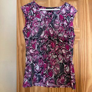 Womens Purple Dress Top Preston and York Medium